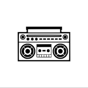 BOOM BOX SVG file only