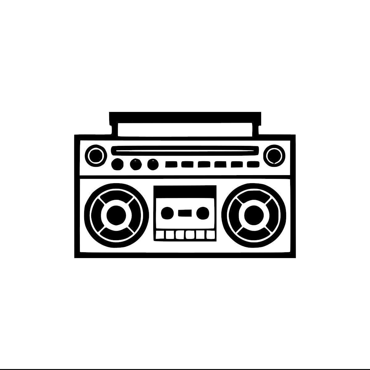BOOM BOX SVG File Only Etsy