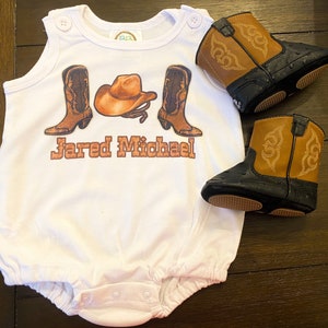 Cowboy boots hat western rodeo Nashville   custom monogramed customize shirt