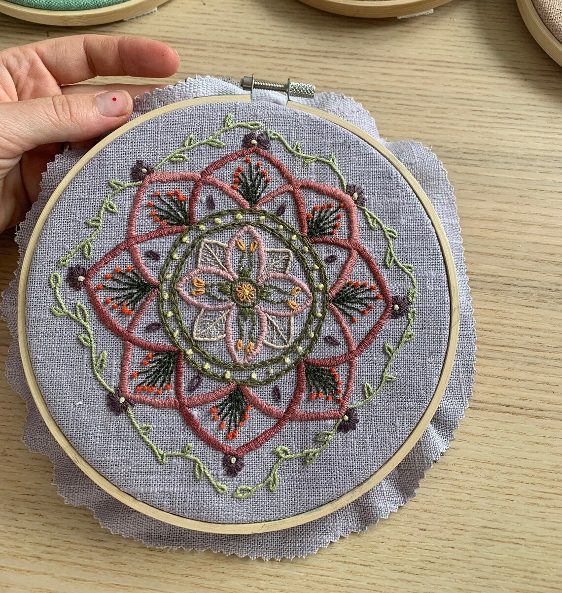 Mandala Embroidery Pattern and Guide Beginner Embroidery Etsy