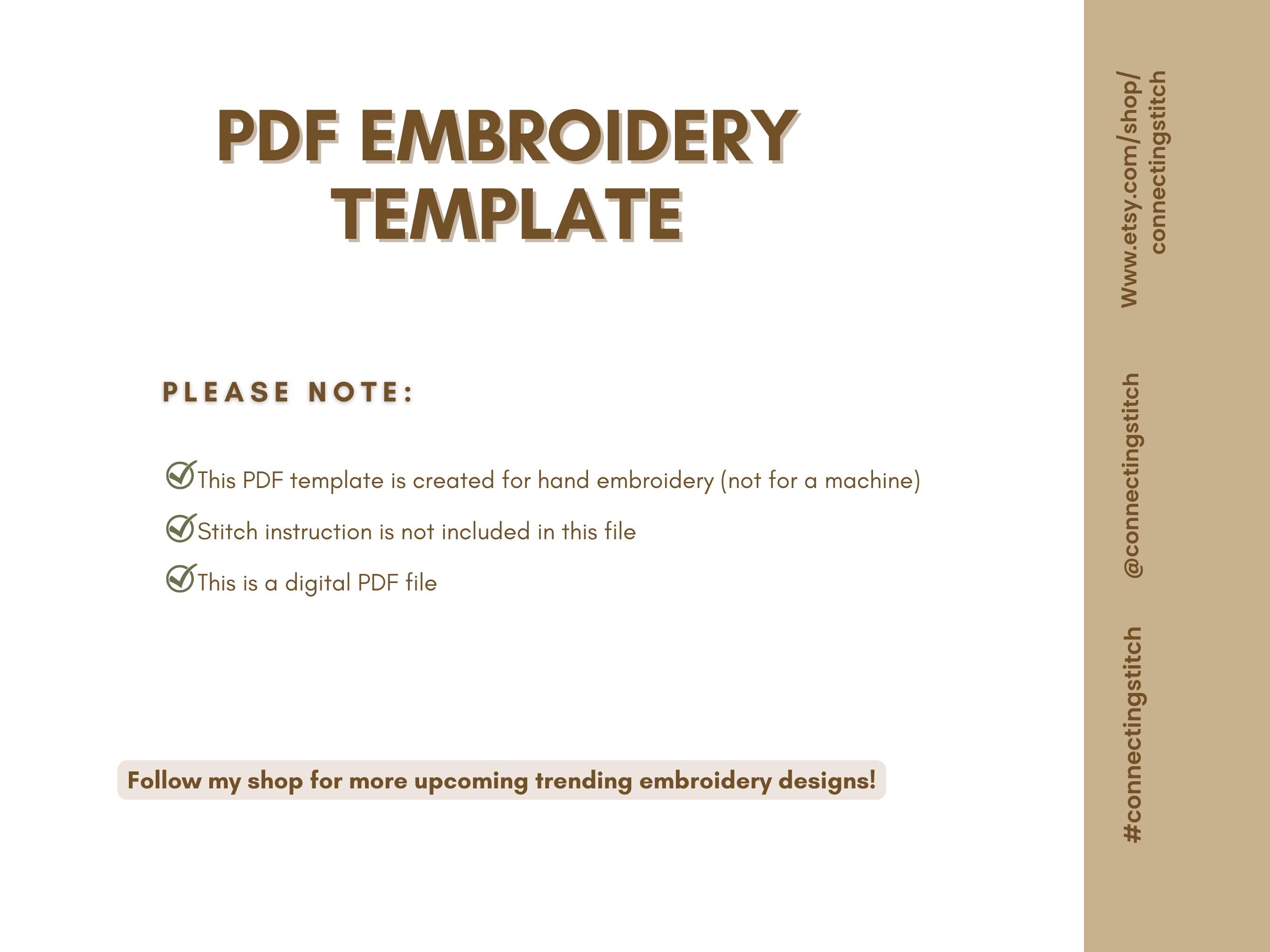Floral Embroidery Pattern Bundle | Hand Embroidery PDF Patterns ...