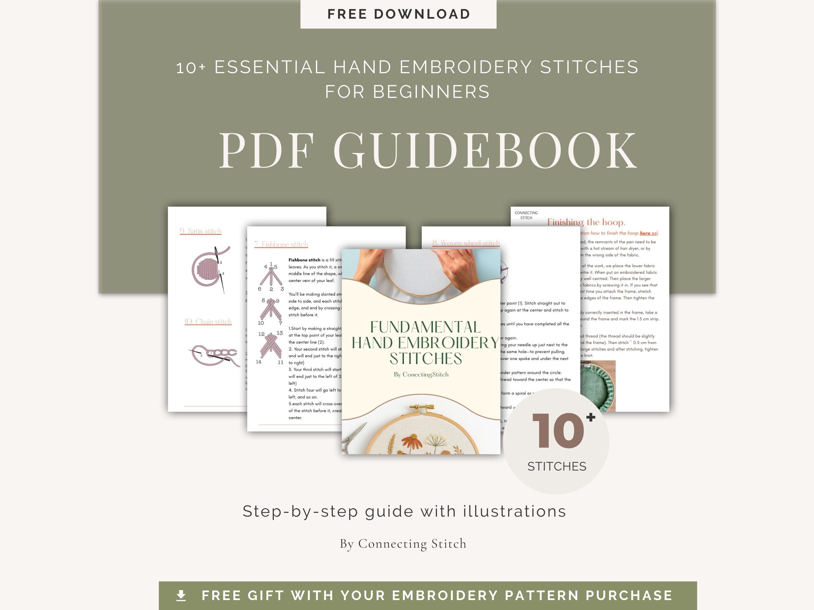 Floral Embroidery Pattern Bundle | Hand Embroidery PDF Patterns ...