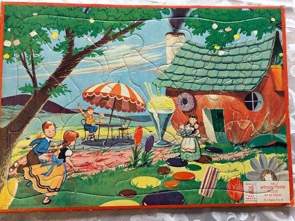 Milton Bradley Vintage Puzzles - Etsy