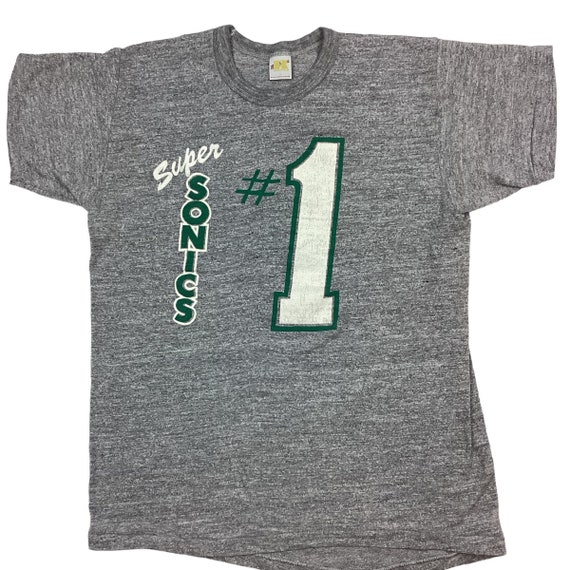 Vintage Seattle Supersonics 80s single stitch Tshir… Gem