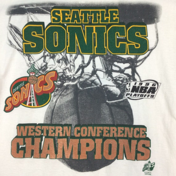 Vintage 1996 Seattle Supersonics Western Conferen… - image 2