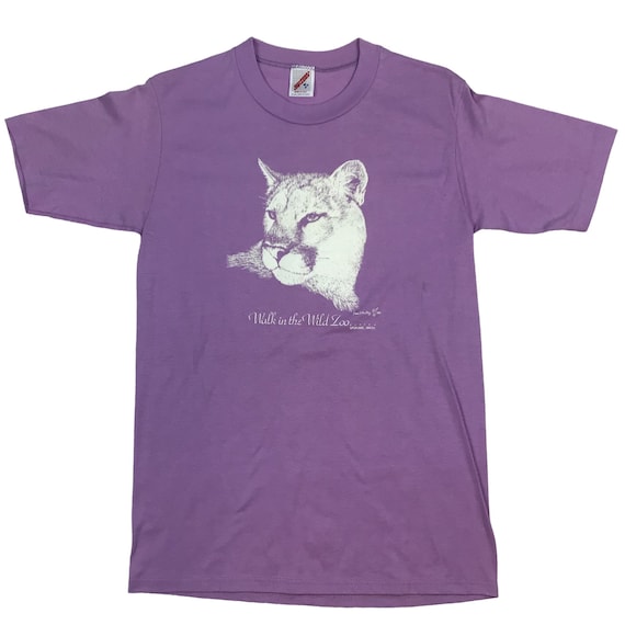 Vintage 1982 Walk in the Wild Zoo Cougar single s… - image 1