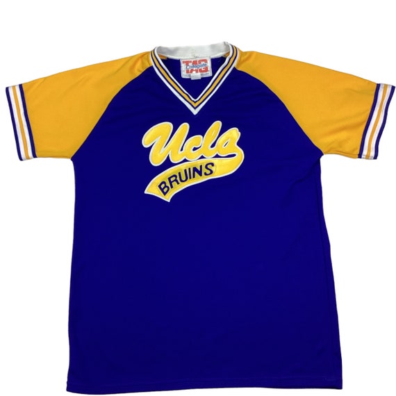 Vintage UCLA Bruins 80s short sleeve V-neck. High… - image 1