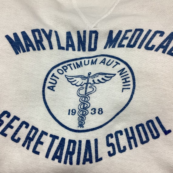 Vintage Maryland medical secretarial school Crewneck … Gem
