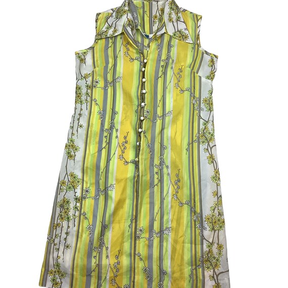 Vintage Carol Brent 60s/70s sleeveless floral dre… - image 1