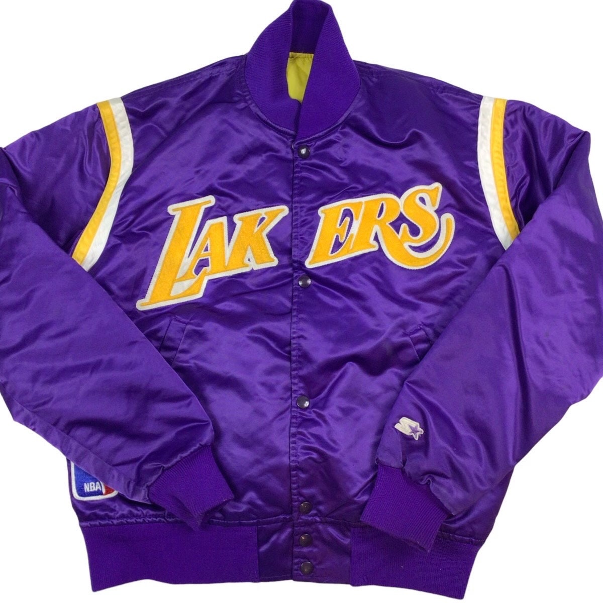 Vintage 1990's LA Lakers Black And Purple Jacket Men's