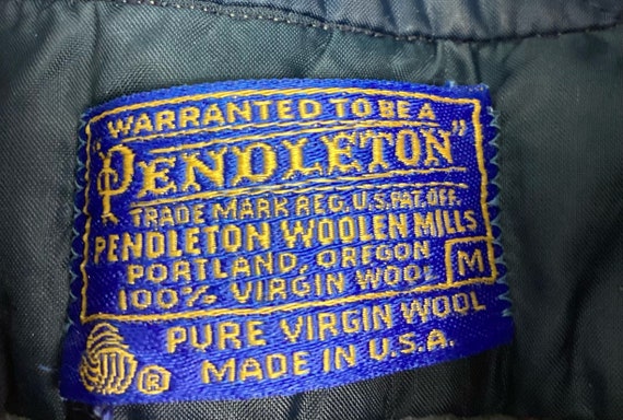 Vintage Pendleton wool window pane plaid button f… - image 5