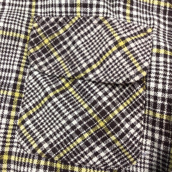 Vintage plaid wool JCPenney button front flannel.… - image 4