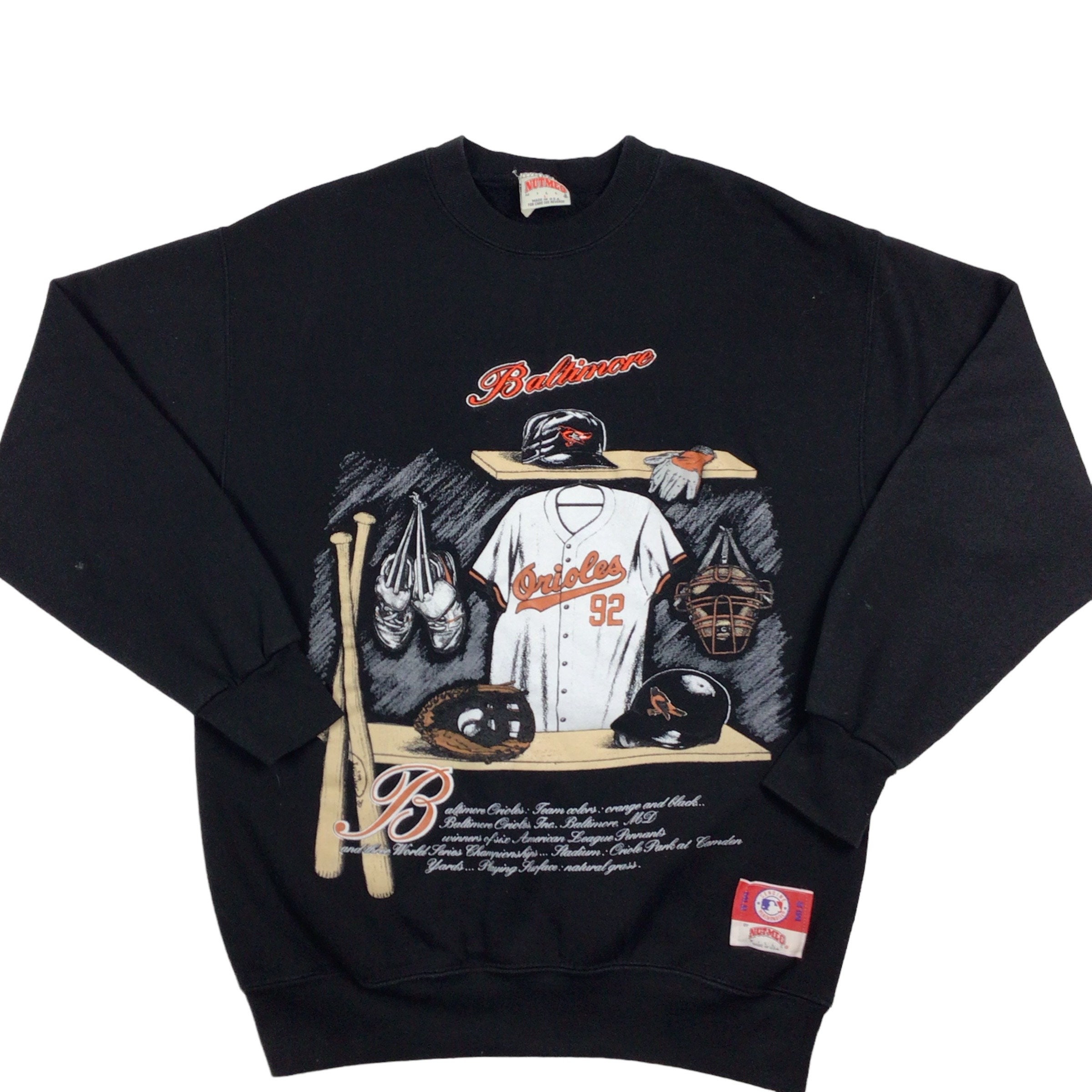 Vintage Baltimore Orioles MLB Crewneck Sweatshirt. Tagged as a 