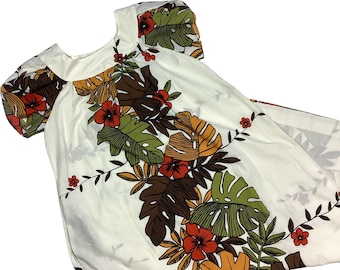 Vintage Hilo Hattie florales leichtes Sommerkleid. Hergestellt in den USA. Baumwoll-Polyester-Mischung. Ära der 80er/90er Jahre. Markiert als klein.