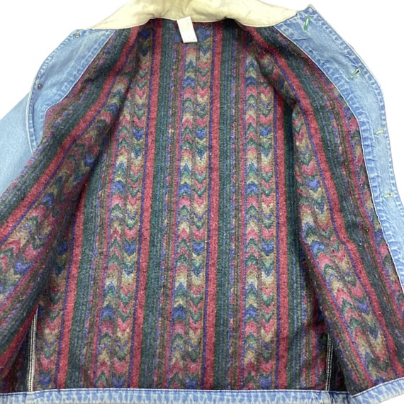 Vintage Oshkosh blanket lined denim chore coat. M… - image 2