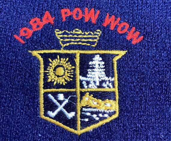 Vintage 1984 Pow Wow sweater vest. Made in the US… - image 3