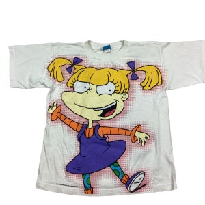 Camiseta vintage de Nickelodeon Rugrats 1997. Gráfico de doble ...