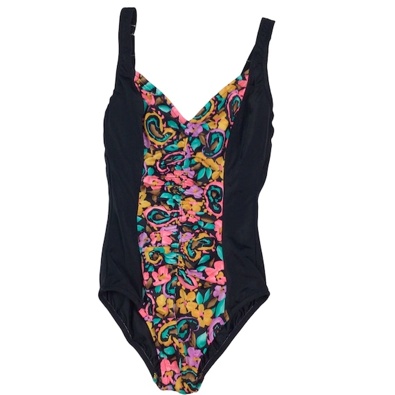 Vintage 80s/90s Roxanne one piece swimsuit. Union… - image 1