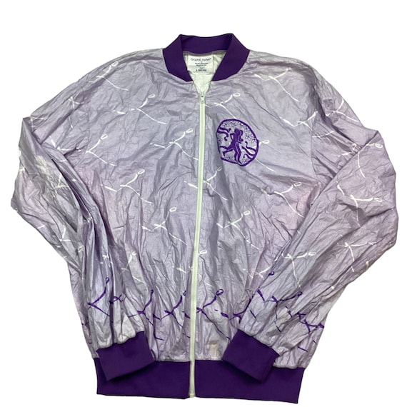 Vintage 80s Bloomsday race featherweight zip up j… - image 1