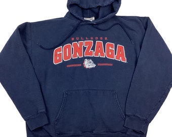 Vintage Gonzaga Bulldogs hoodie. Late 90s early 2000s. Tagged as a medium. 21.4 inches pit to pit, 24 inches long. No rips or tears