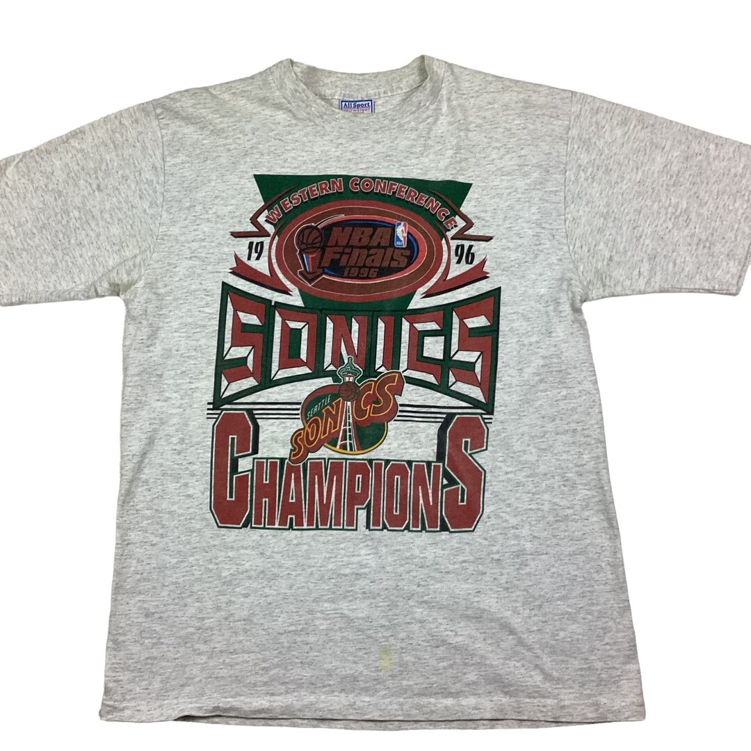 Seattle Supersonics Retro Grey Vintage T-Shirt - Unisex, Gildan, Sizes S To XL, Crew Neck