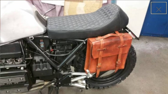 Saddle Bag Accessori Bmw K100 Cafe Racer Borsetta Borsa Fianchetto
