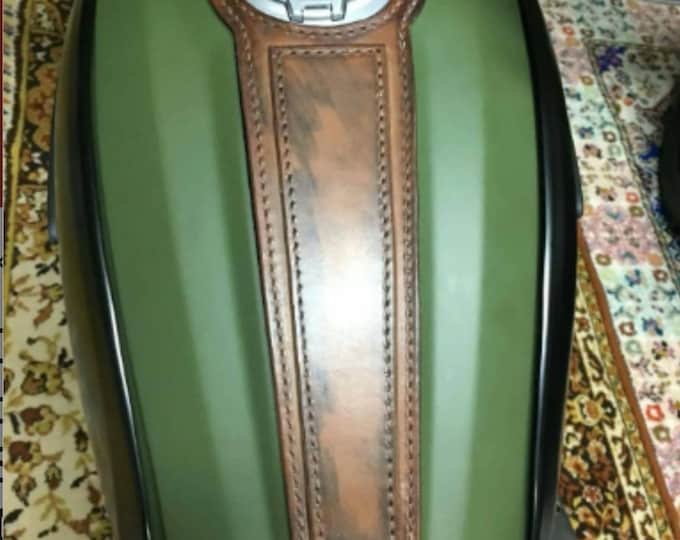 Ducati scrambler leather tank belt Cafe Racer and Scrambler.