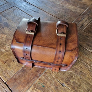 Leather Motorcycle Trunk Honda XL 250