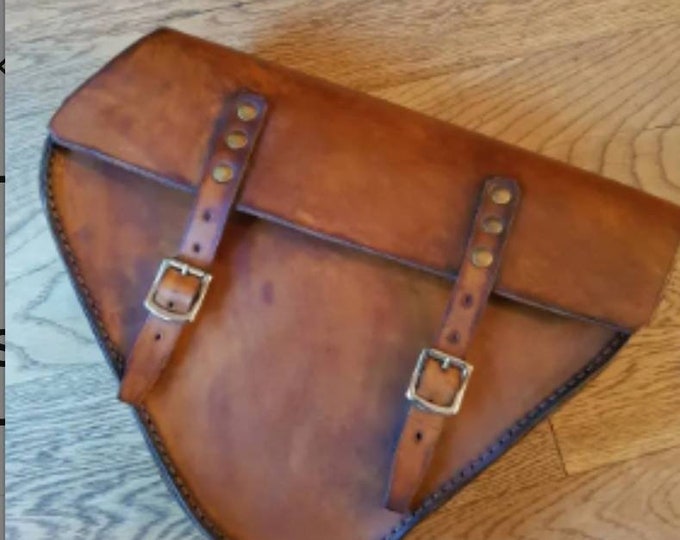 Honda cx 500 gl 500 side bag café racer scrambler. Caferacer bag Honda leather bag