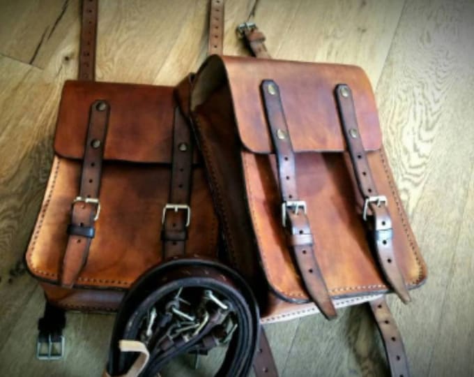 Adjustable 4 mm leather tank bags Cafe racer Scrambler Cafe racer tank bags. 