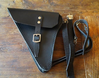BMW R series right side bag side cover. Scrambler. Color BLACK BMW r100 r80 r65 r45 Totally handmade.