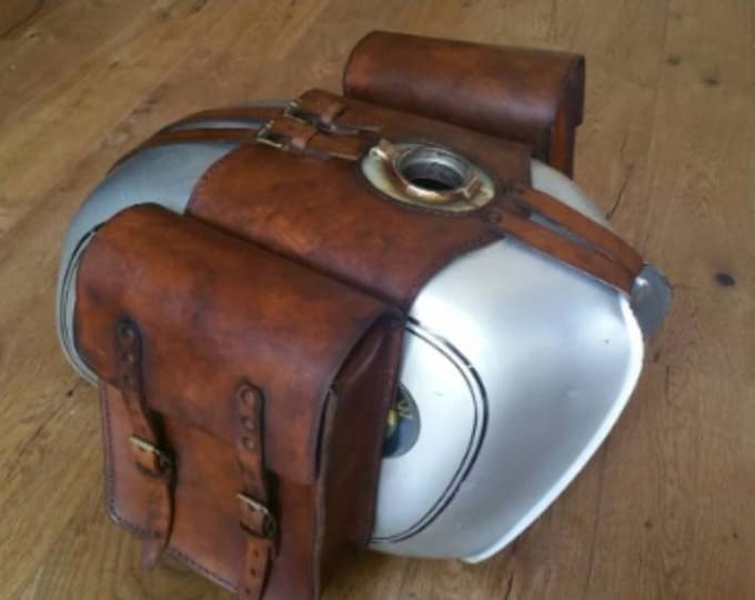 Leather tank bags 4 mm for Bmw r/5 r/6 r/7 Cafe racer Scrambler Cafe racer tank bags. 