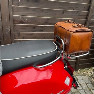 Leather top case for Piaggio Vespa