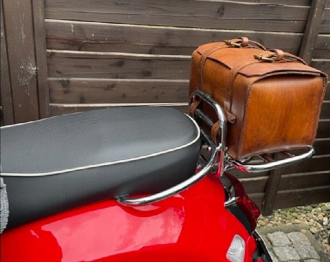 Leather top case for Piaggio Vespa