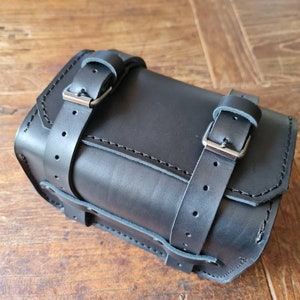 Black Tuscan Leather Top Case Honda Monkey 125
