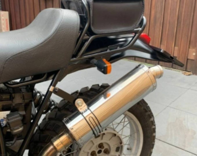 BMW 100 GS motorcycle trunk black leather