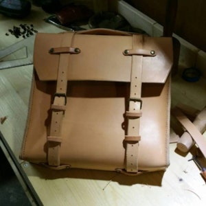 Leather side bag for transformations Cafe racer Scrambler Cafe racer Scrambler saddle bag
