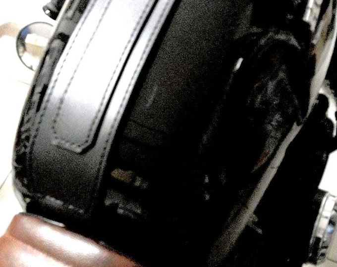 Honda CB 350 Four 1974 leather tank strap. Cafe Racer and Scrambler. Entirely handmade.