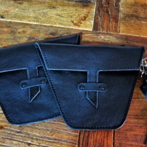 Royal Enfield 650 series Cafe racer scrambler document bags frame right and left.
