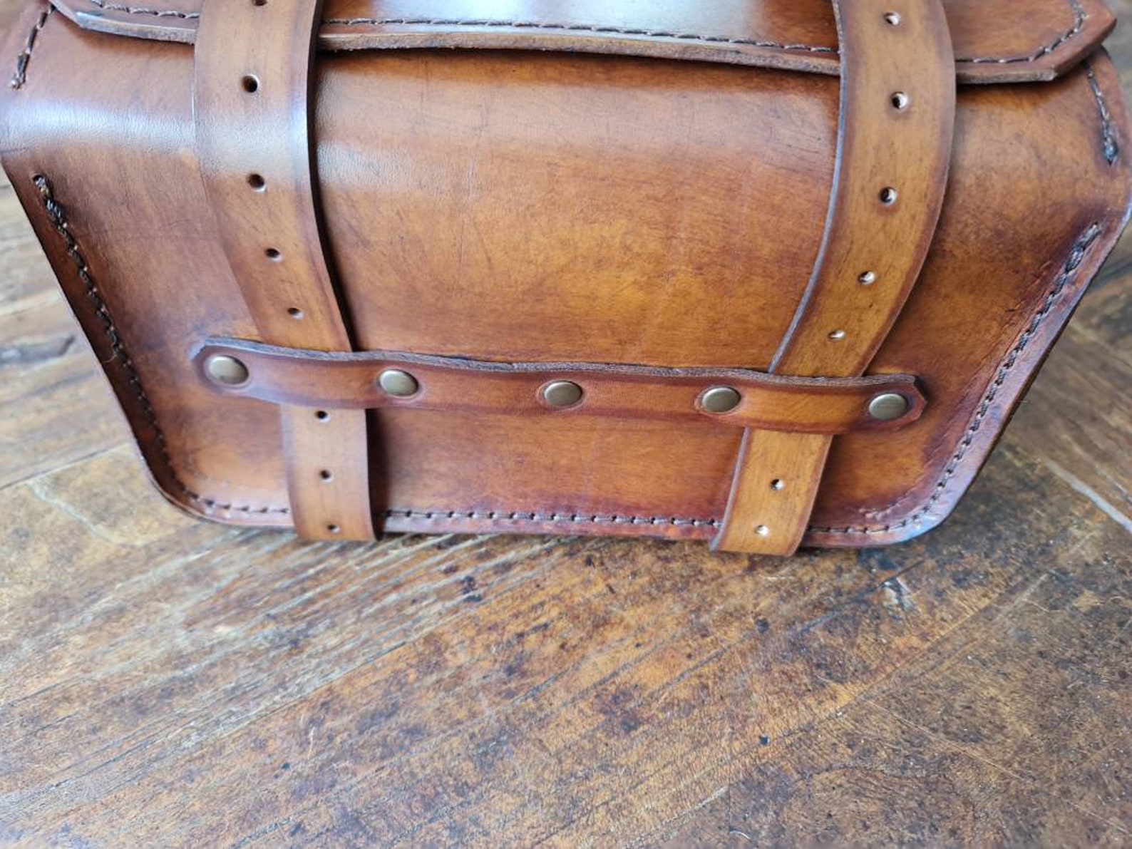 Enduro Tool Bag in Aged Tuscan Leather Bmw R50 Enduro Honda Etsy