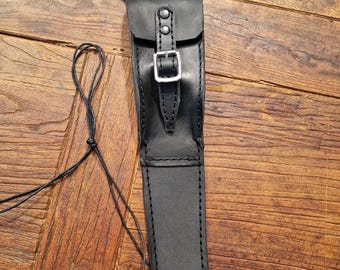 BMW R nine T all models, tank strap. Black Tuscan leather. Hand-made in Italy.