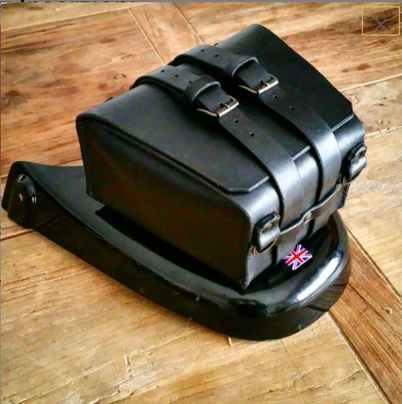 Sacoche à outils enduro en cuir pour Scrambler Café Racer