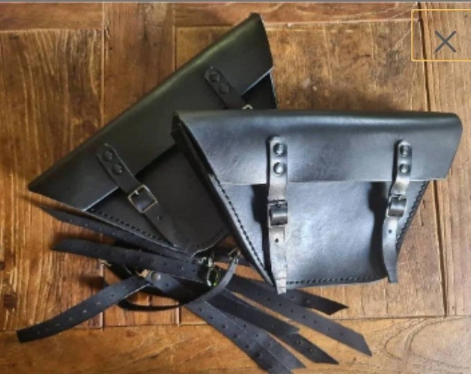 Yamaha xs series left and right side bags side cover. cafe racer scrambler. Black colour