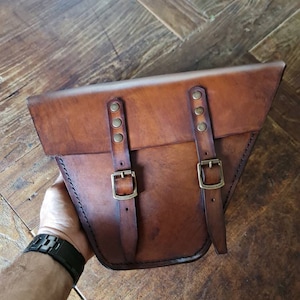 Honda cb 350/500/750 left frame bag cafe racer scrambler