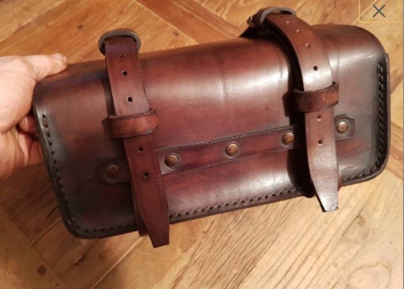 Leather Enduro Tool Bag Bmw R 80 G/s Paris Dakar Enduro Honda Etsy