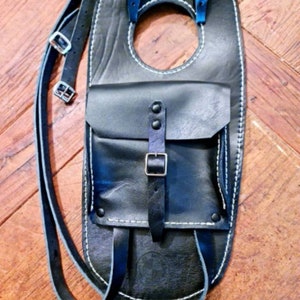 Bmw R50 leather tank belt and documents holder Cafe Racer e Scrambler.