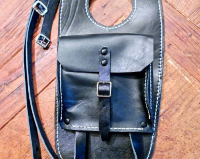 Bmw R50 leather tank belt and documents holder Cafe Racer e Scrambler.