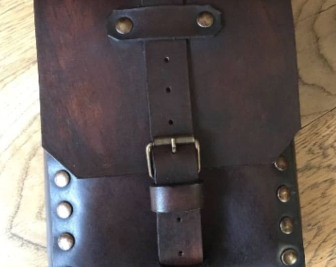 Cafe racer scrambler custom enduro leather documents bag leather document holder for motorcycle café racer or enduro
