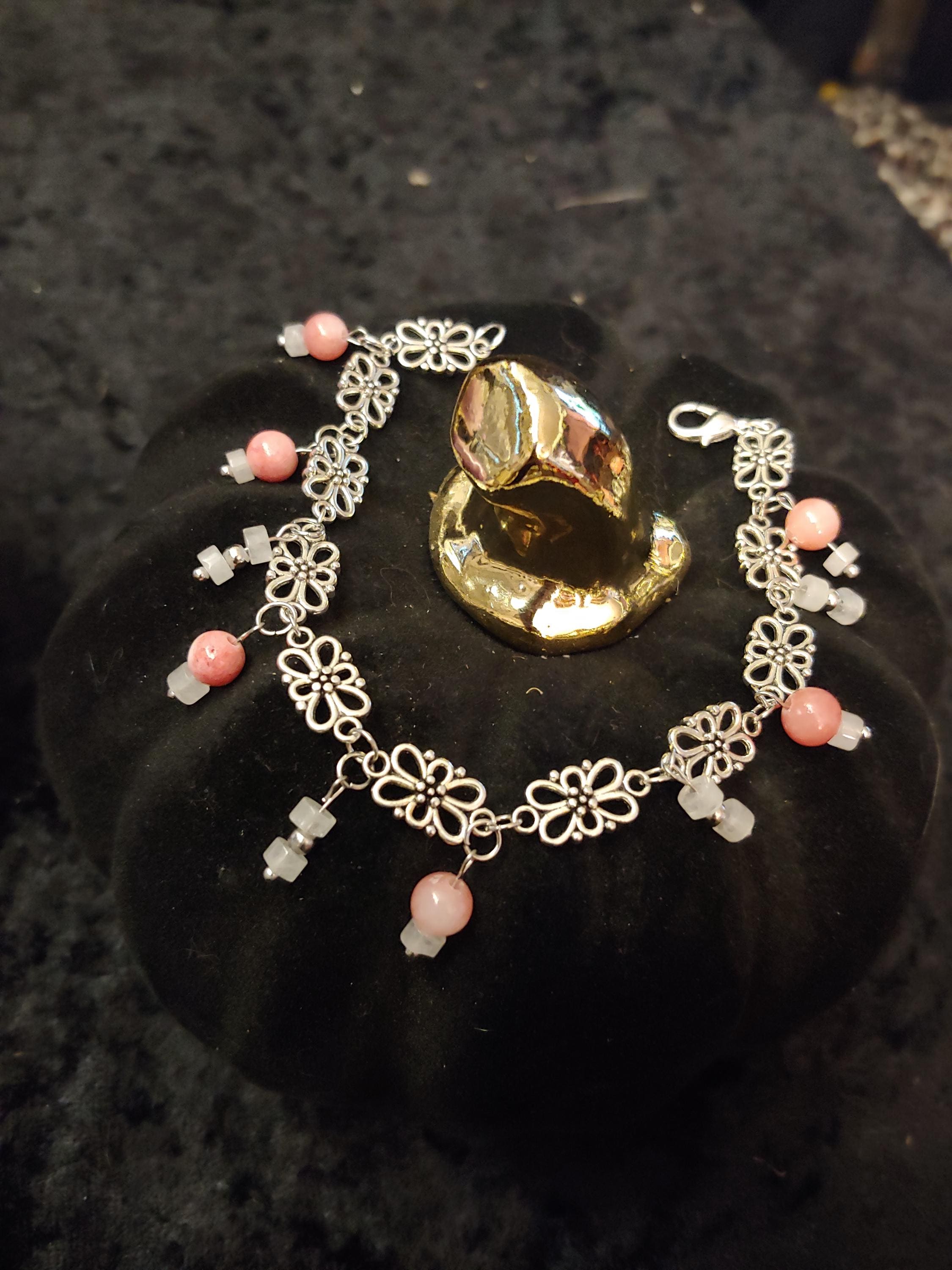 Custom Handmade Natural Stone Bead Bracelets - Etsy