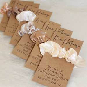 Scrunchies as a guest gift | Bridesmaid Gift | Henna gift | Bachelorette Gift | Bridesmaid Proposal | JGA gift